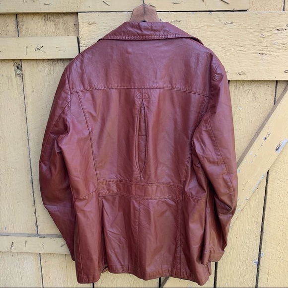 Vintage Reed Soft Leather Jacket Cafe Race Retro - Picture 6 of 9
